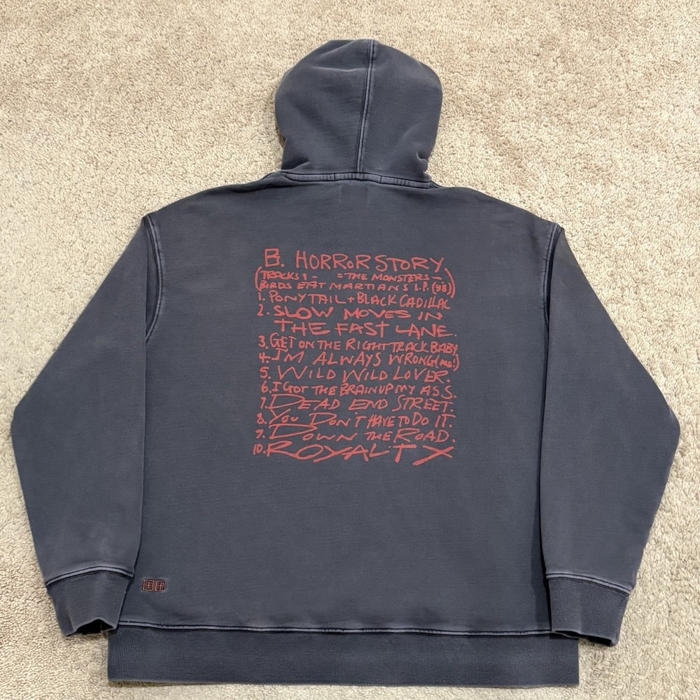 KSUBI Hit List Biggie Hoodie Size Small Faded Black Oversized Horror Story